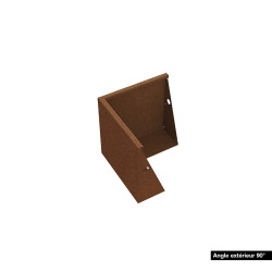 Angle costière en acier corten brut