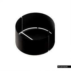 Bac de jardin rond en acier peint