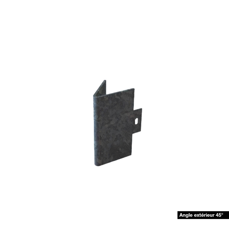 Angle pour bordure droite en acier galvanisé