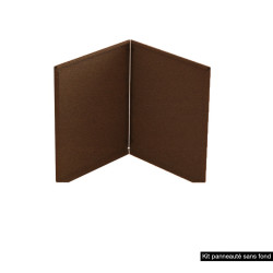 Bac de jardin carré en acier corten brut