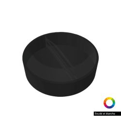 Bac de jardin rond en aluminium peint