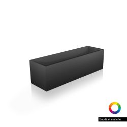 Bac de jardin rectangle en acier peint