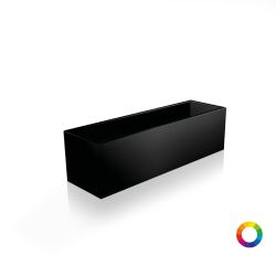 Bac de jardin rectangle en aluminium peint - test