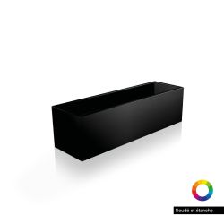 Bac de jardin rectangle en aluminium peint - test