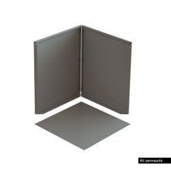 Bac de jardin carré en acier peint