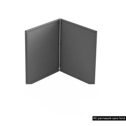 Bac de jardin carré en acier peint