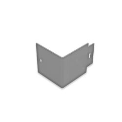 Angle pour bordure droite en aluminium brut