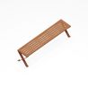 Mobilier de jardin design : banquette Treccia - design Outsign - couleur marron