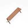Mobilier de jardin design : banquette Treccia - design Outsign - couleur marron