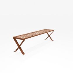 Mobilier de jardin design : banquette Treccia - design Outsign - couleur marron