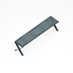 Mobilier de jardin design : banquette Treccia - design Outsign - couleur gris anthracite