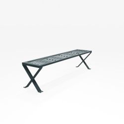 Mobilier de jardin design : banquette Treccia - design Outsign - couleur gris anthracite