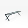 Mobilier de jardin design : banquette Treccia - design Outsign - couleur gris anthracite