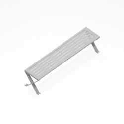Mobilier de jardin design : banquette Treccia - design Outsign - couleur gris lumière