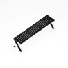 Mobilier de jardin design : banquette Treccia - design Outsign - couleur noir profond