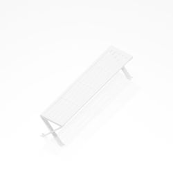 Mobilier de jardin design : banquette Treccia - design Outsign - couleur blanc